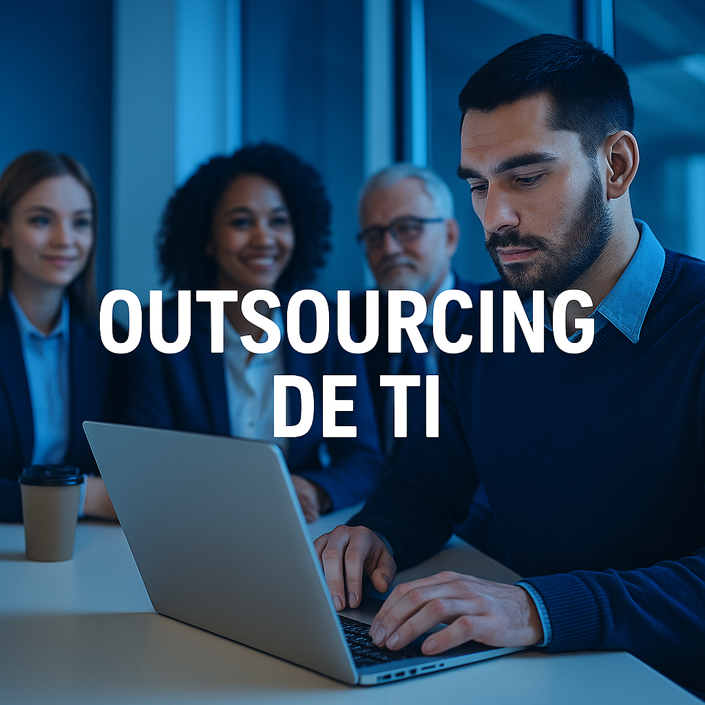 Profissionais de TI trabalhando em equipe